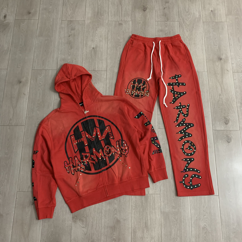 Embroidery Cardigan - 패션 스트리트 패션 브랜드 HARMONY 후드티와