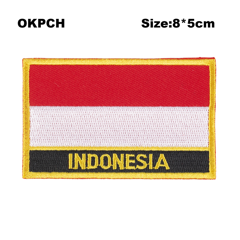 Embroidery In Indonesia - 인도네시아 국기 자수 패치 전송 패치에