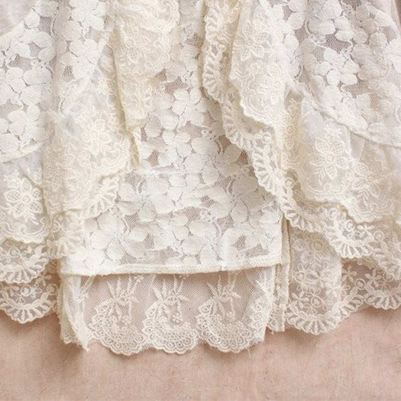 봄 모리 걸 여성 귀여운 셔츠, 크로셰 레이스 프릴,  - Embroidery Cardigan 리뷰 및 가격