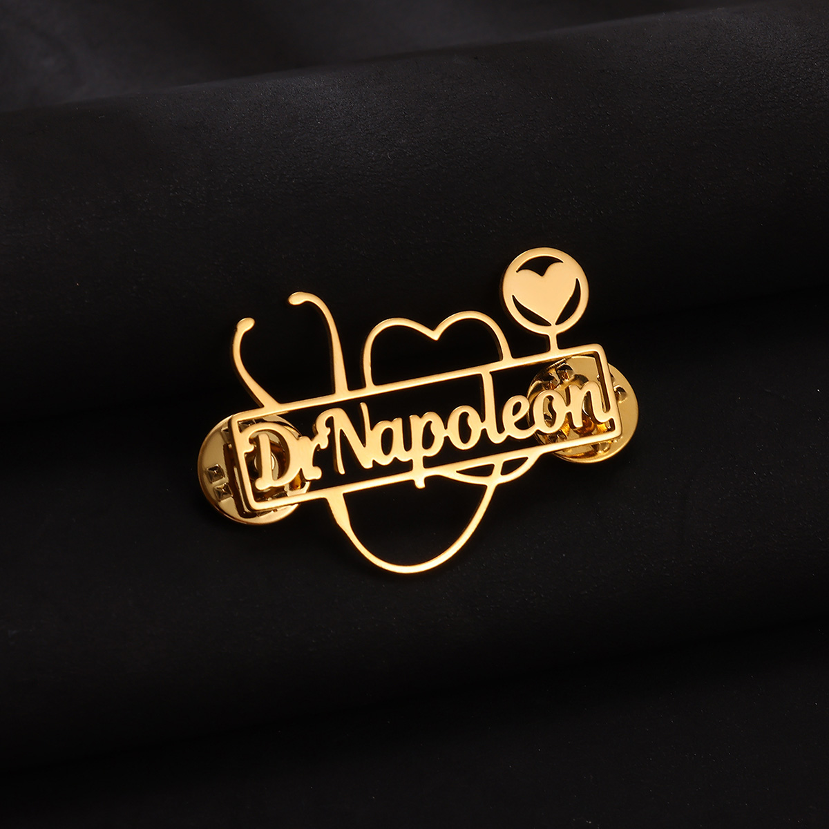 맞춤형 청진기 브로치 개인화된 하트 십자가 핀 배지 의 - Embroidery Icon 리뷰 및 가격