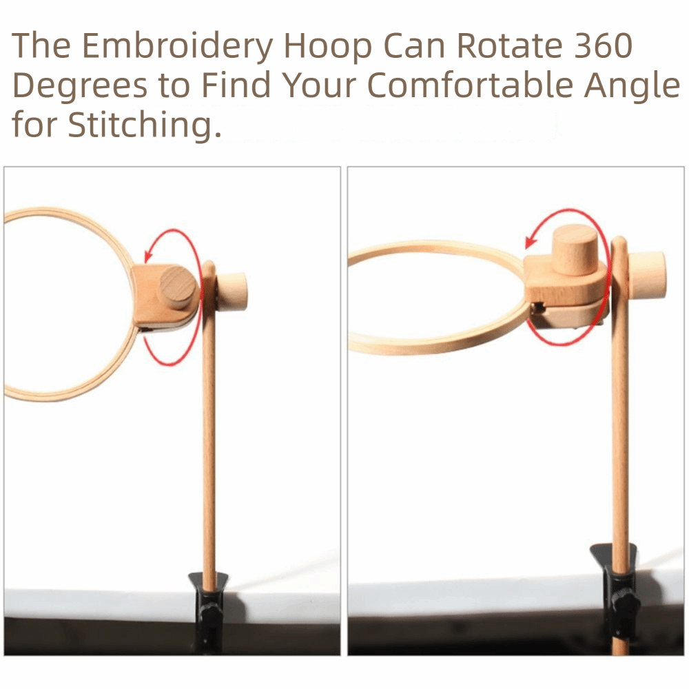너도밤나무 자수 프레임 랩 스탠드 360도 회전 조절  - Embroidery Hoop Stand 리뷰 및 가격