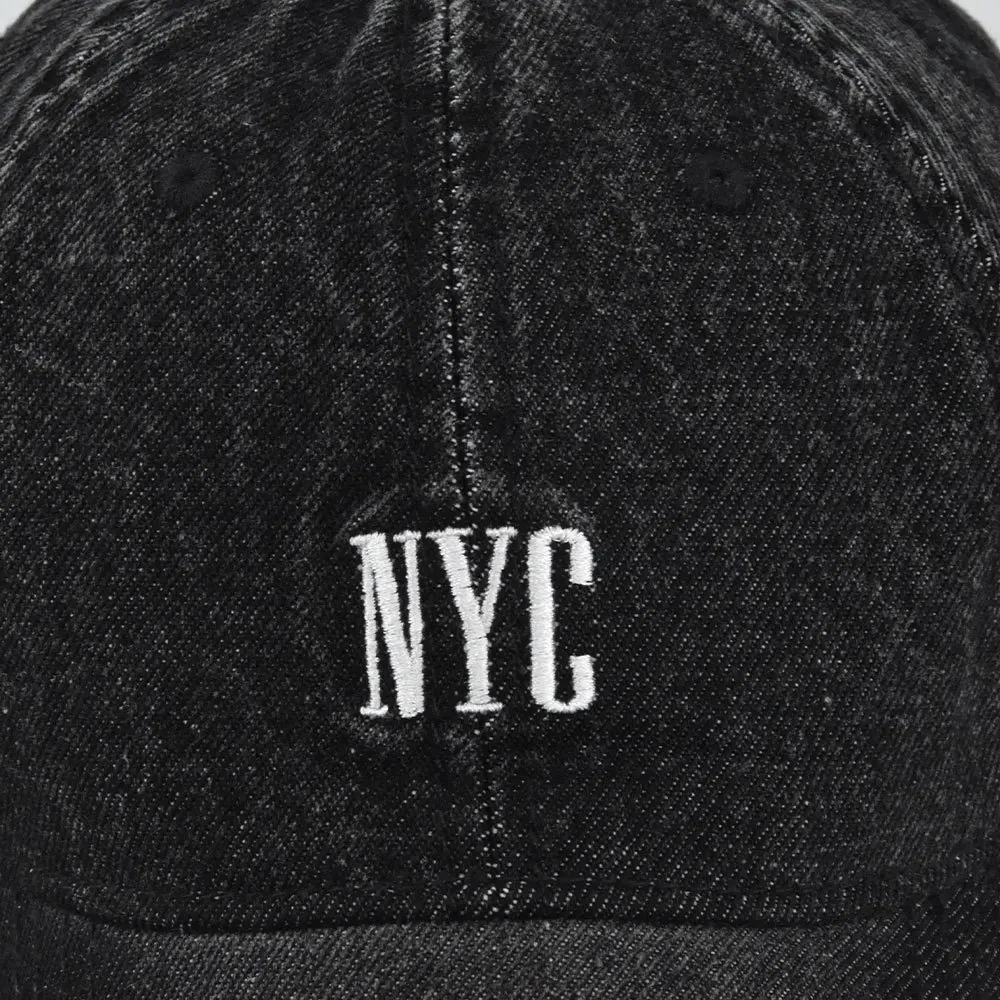 Washed NYC 자수 데님 원단 야구 모자, 여성  - Embroidery Nyc 리뷰 및 가격