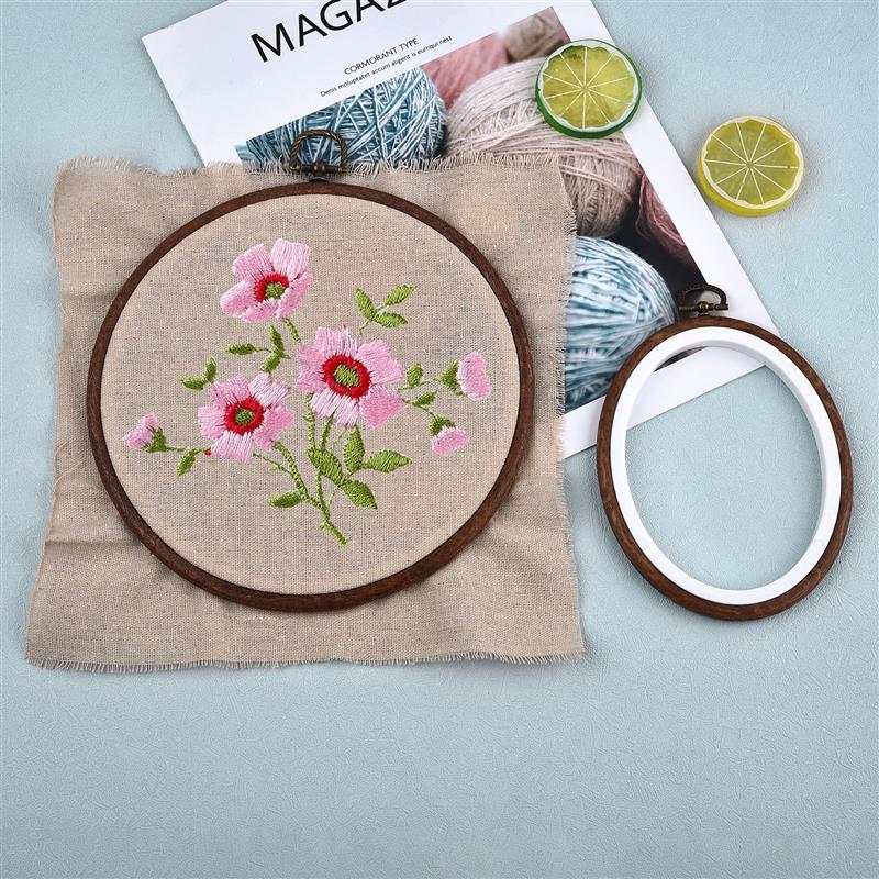 바느질 도구 원형 타원형 나무 자수틀 세트 컬러 플라스 - Embroidery Hoop Stand 리뷰 및 가격