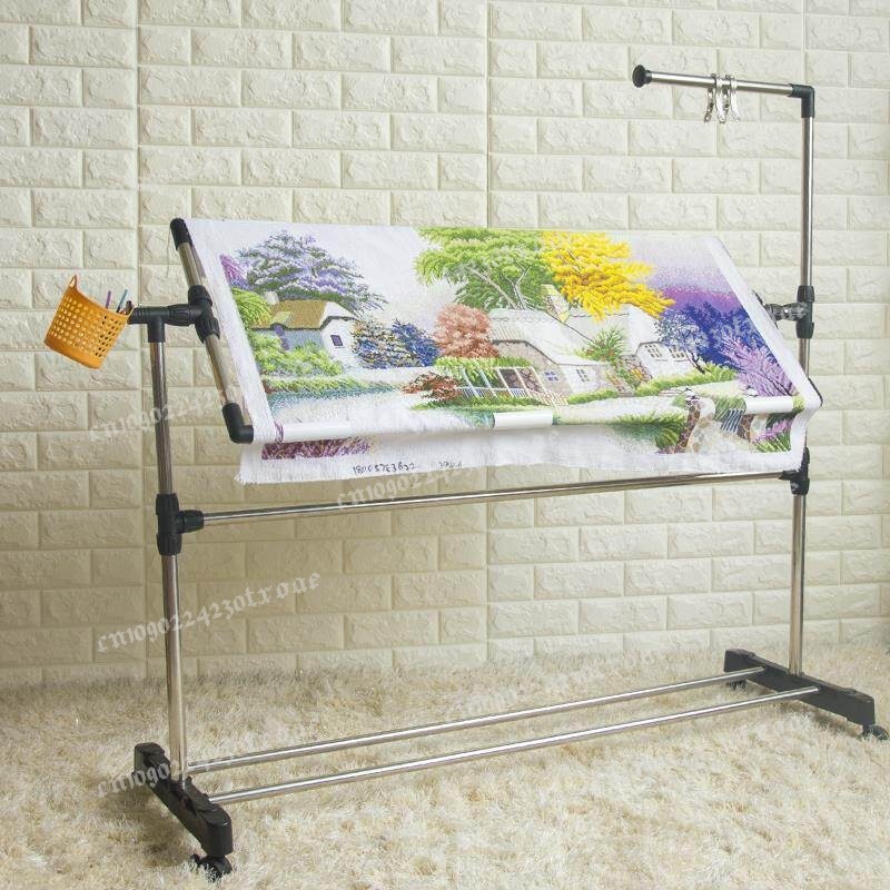 조절 가능한 십자수 프레임 스탠드, 대형 자수틀 홀더  - Embroidery Hoop Stand 리뷰 및 가격