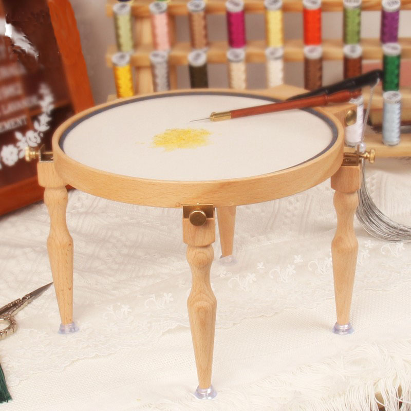 3/4Pcs 조절 휴대용 나무 자수 후프 스탠드 수제  - Embroidery Hoop Stand 리뷰 및 가격