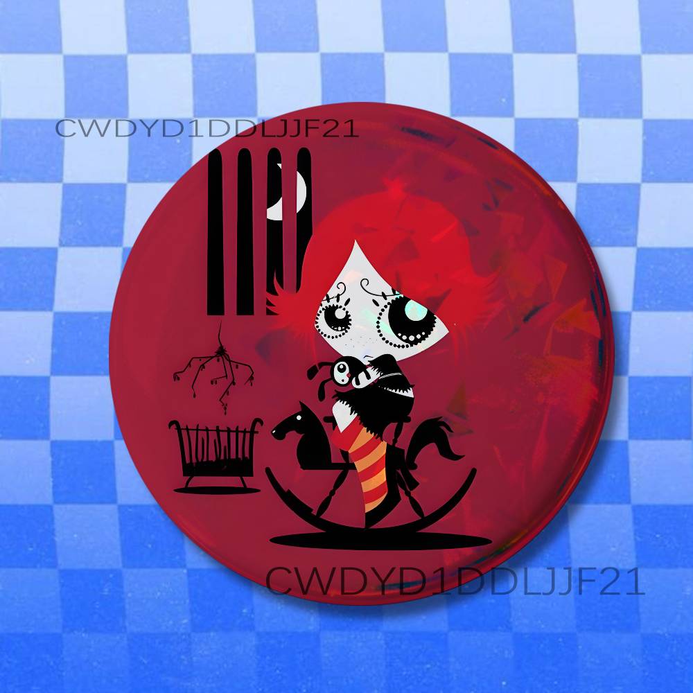 R-Ruby Gloom 고딕 배지 브로치 피규어 옷깃  - Embroidery Gothic 리뷰 및 가격