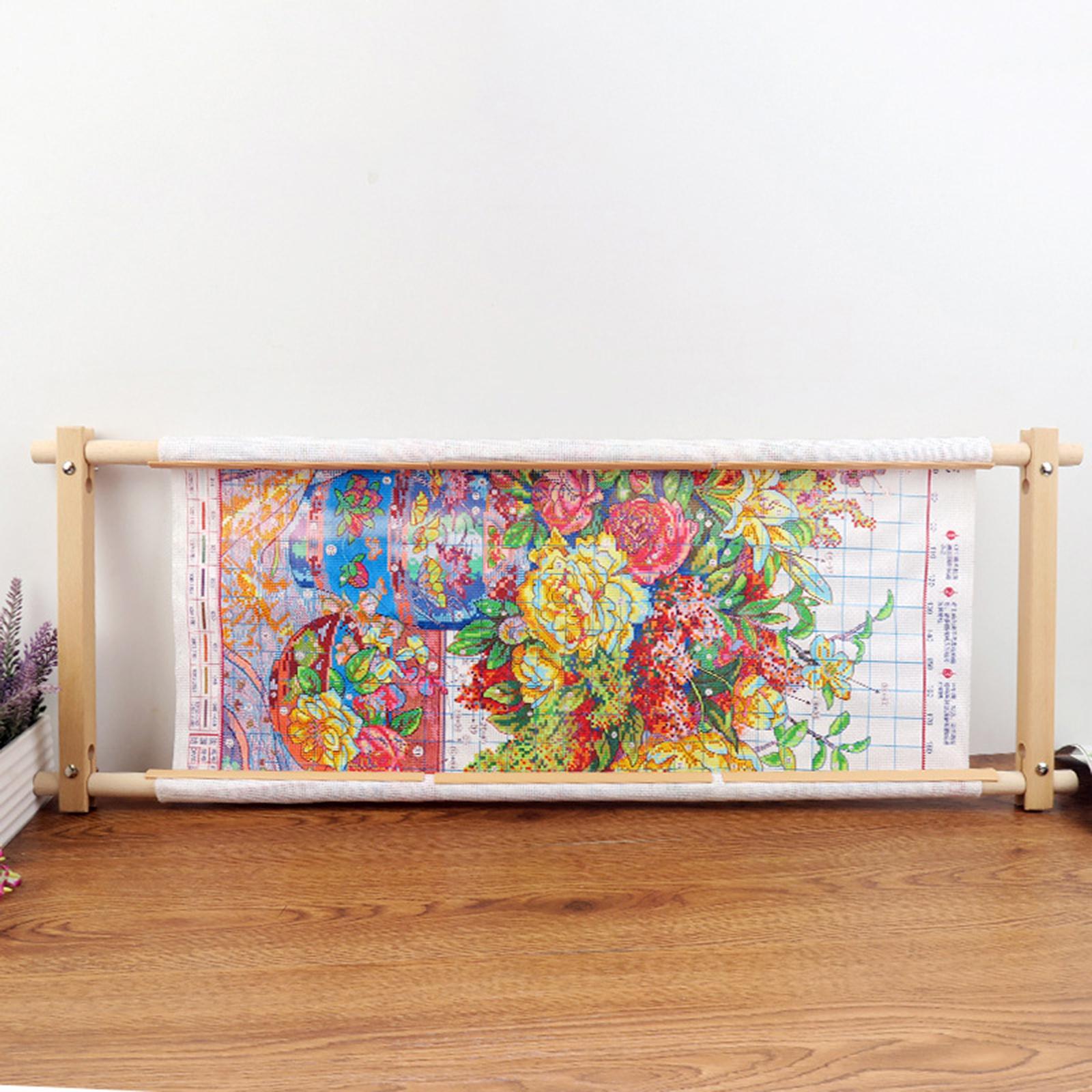 너도밤나무 자수 스크롤 프레임 수공 연마 바느질 후프  - Embroidery Hoop Stand 리뷰 및 가격