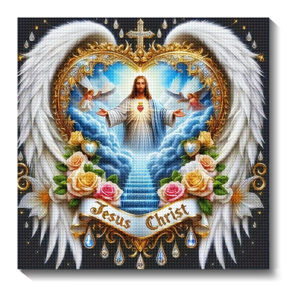 5D DIY 다이아몬드 그림 초상화 예수 전체 다이아몬 - Embroidery Icon 리뷰 및 가격