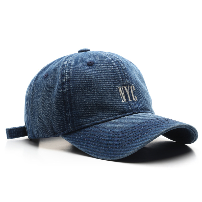 남녀공용 클래식 레트로 데님 야구 모자, NYC 글자  - Embroidery Nyc 리뷰 및 가격