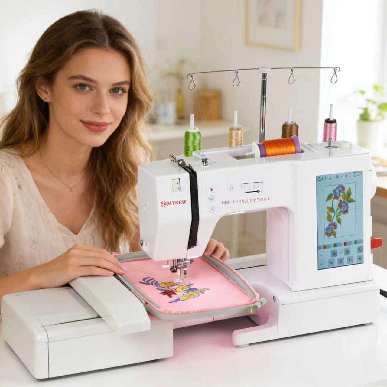 MYSEW M9 맞춤형 고속 가정용 캡 컴퓨터 자동 M - Embroidery Computer 리뷰 및 가격