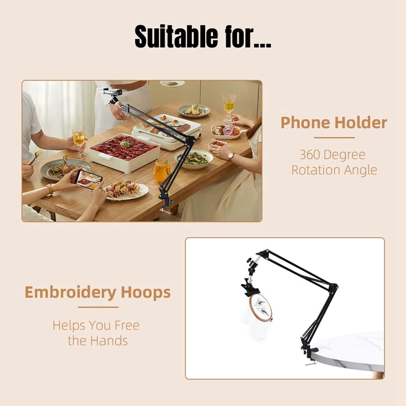 자수틀 크로스스티치 스탠드: 조절 가능한 금속 회전 자 - Embroidery Hoop Stand 리뷰 및 가격