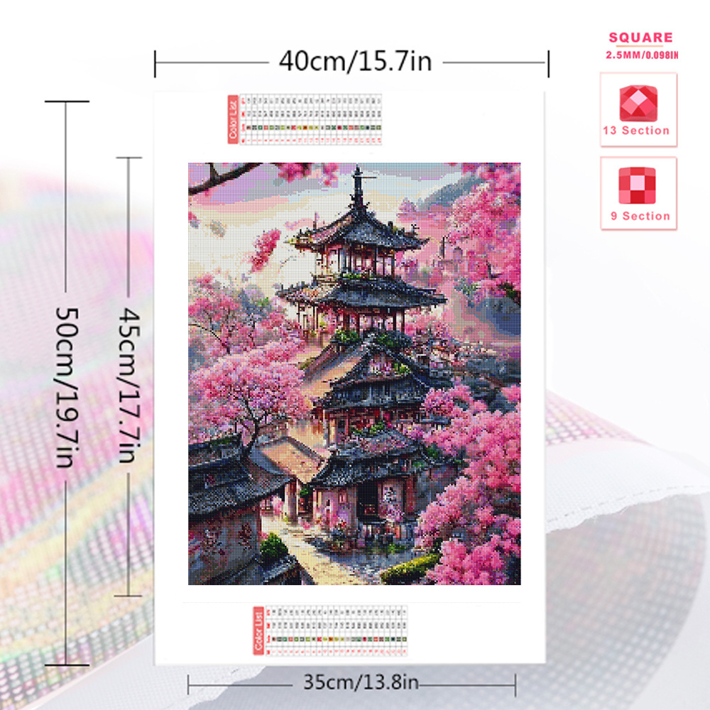 Momoart 다이아몬드 자수 하우스 풍경 그림 크로스 - Embroidery Kit Set 리뷰 및 가격