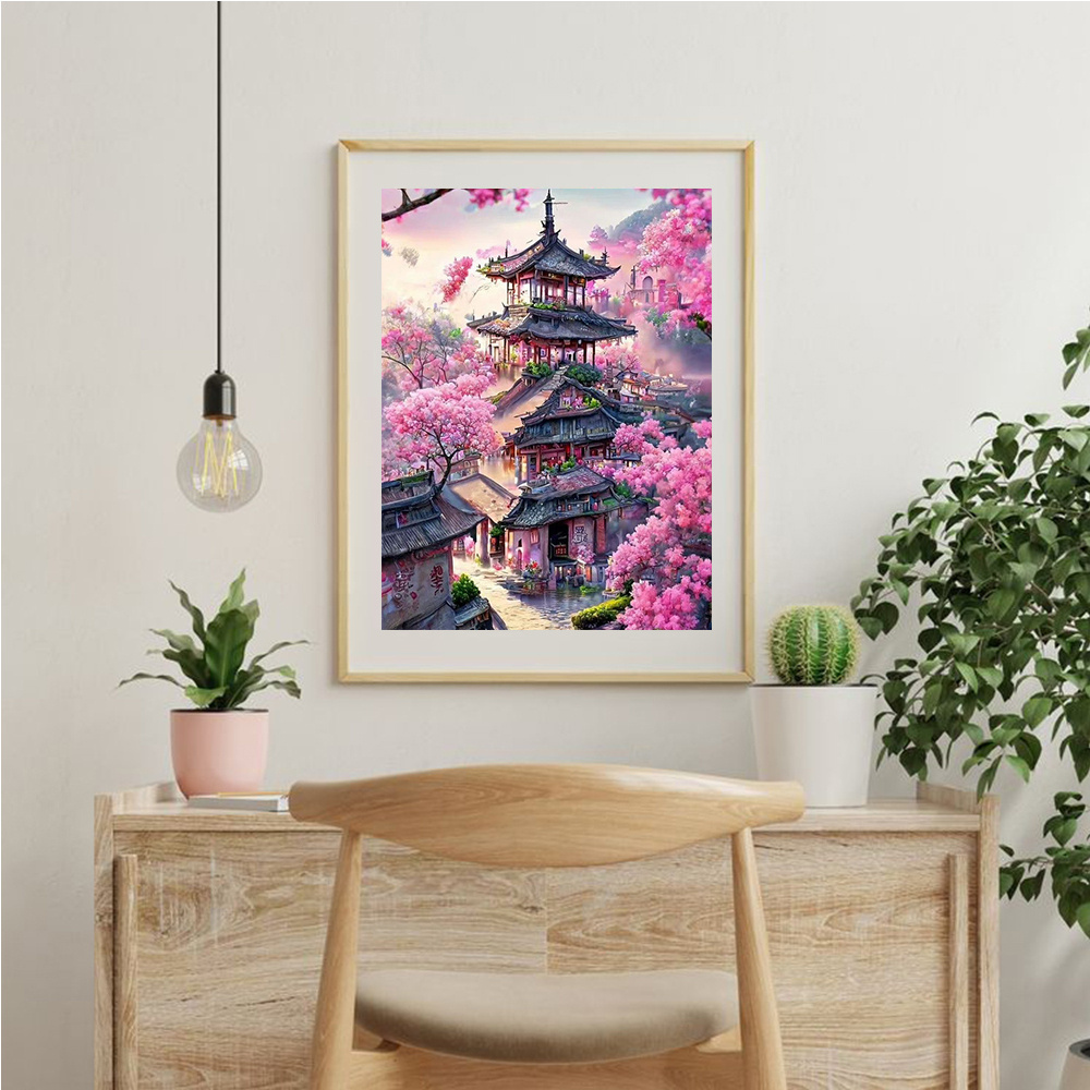 Momoart 다이아몬드 자수 하우스 풍경 그림 크로스 - Embroidery Kit Set 리뷰 및 가격